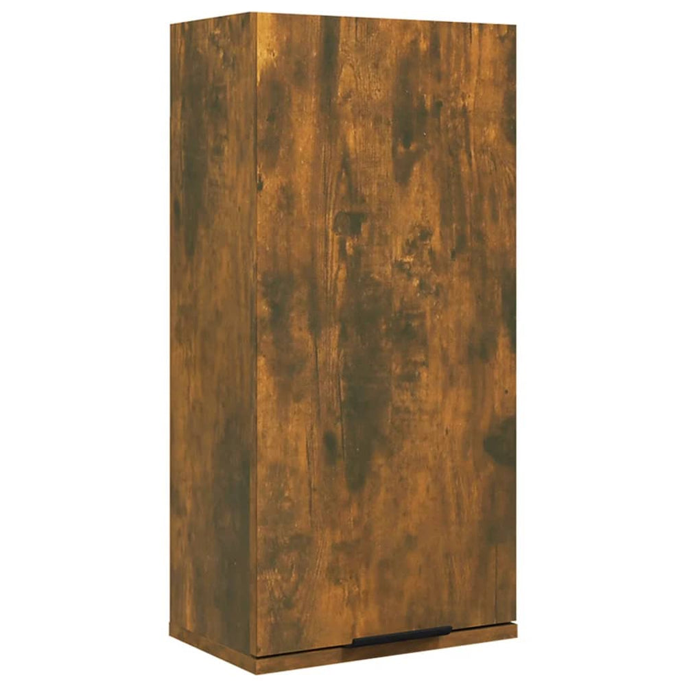 Badkamerkast wandgemonteerd 32x20x67 cm gerookt eiken MeubelReus