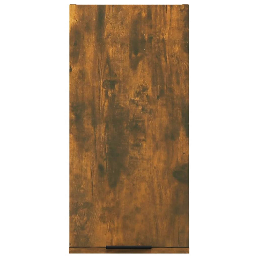 Badkamerkast wandgemonteerd 32x20x67 cm gerookt eiken MeubelReus