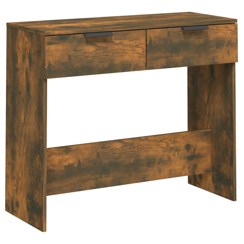 Wandtafel 90x36x75 cm bewerkt hout gerookt eikenkleurig MeubelReus