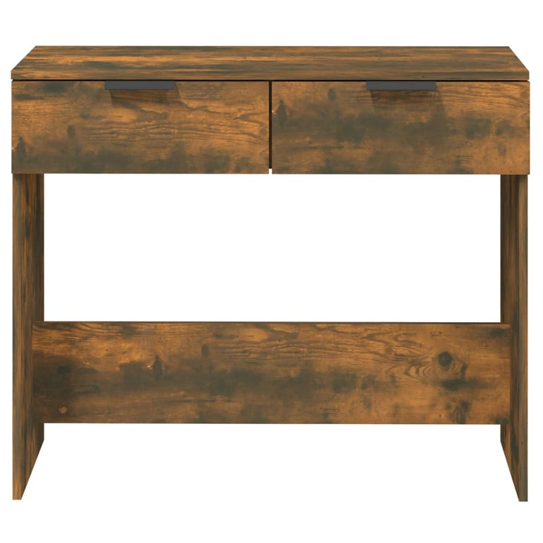 Wandtafel 90x36x75 cm bewerkt hout gerookt eikenkleurig MeubelReus