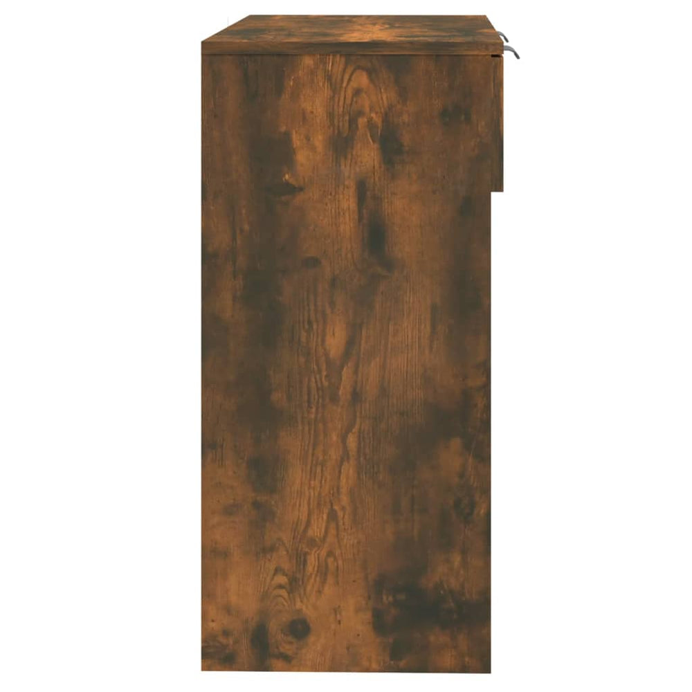 Wandtafel 90x36x75 cm bewerkt hout gerookt eikenkleurig MeubelReus