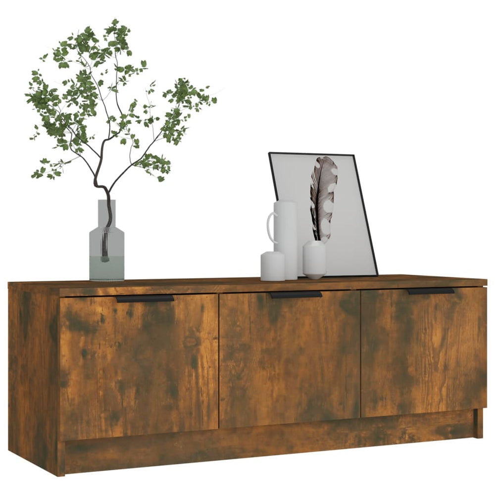 Tv-meubel 102x35x36,5 cm bewerkt hout gerookt eikenkleurig MeubelReus