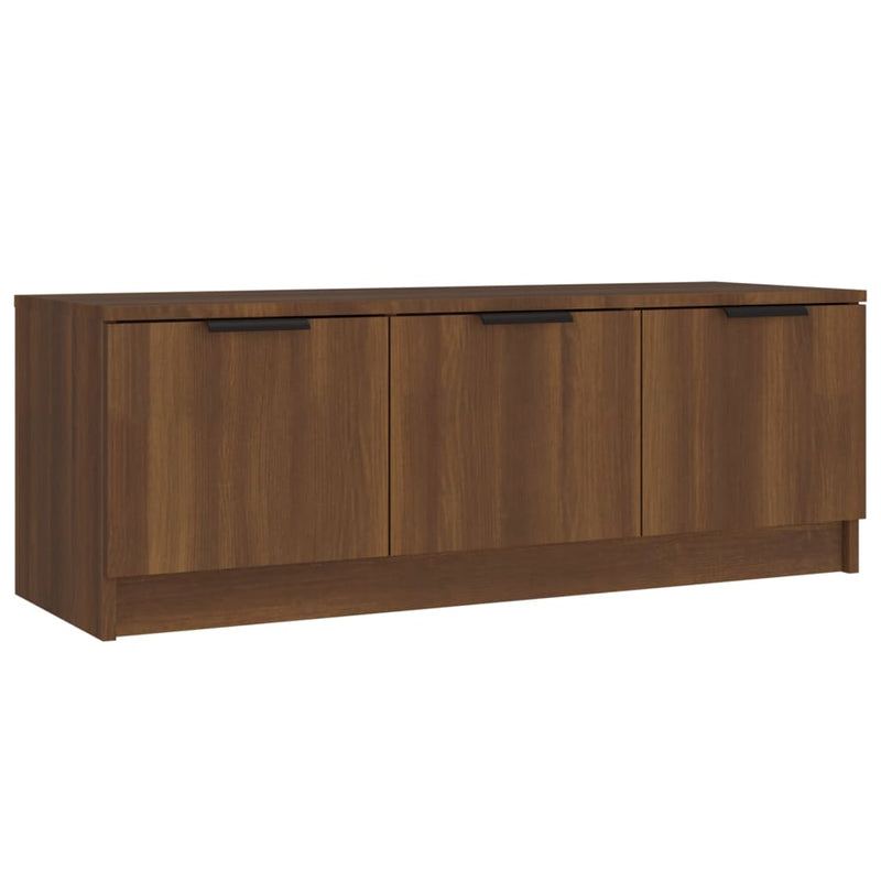 Tv-meubel 102x35x36,5 cm bewerkt hout bruin eikenkleur MeubelReus