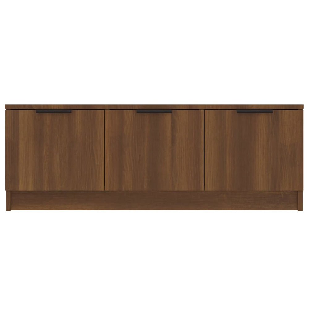 Tv-meubel 102x35x36,5 cm bewerkt hout bruin eikenkleur MeubelReus