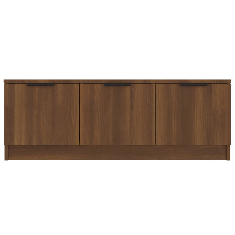 Tv-meubel 102x35x36,5 cm bewerkt hout bruin eikenkleur MeubelReus