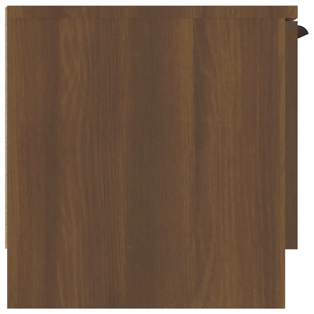 Tv-meubel 102x35x36,5 cm bewerkt hout bruin eikenkleur MeubelReus