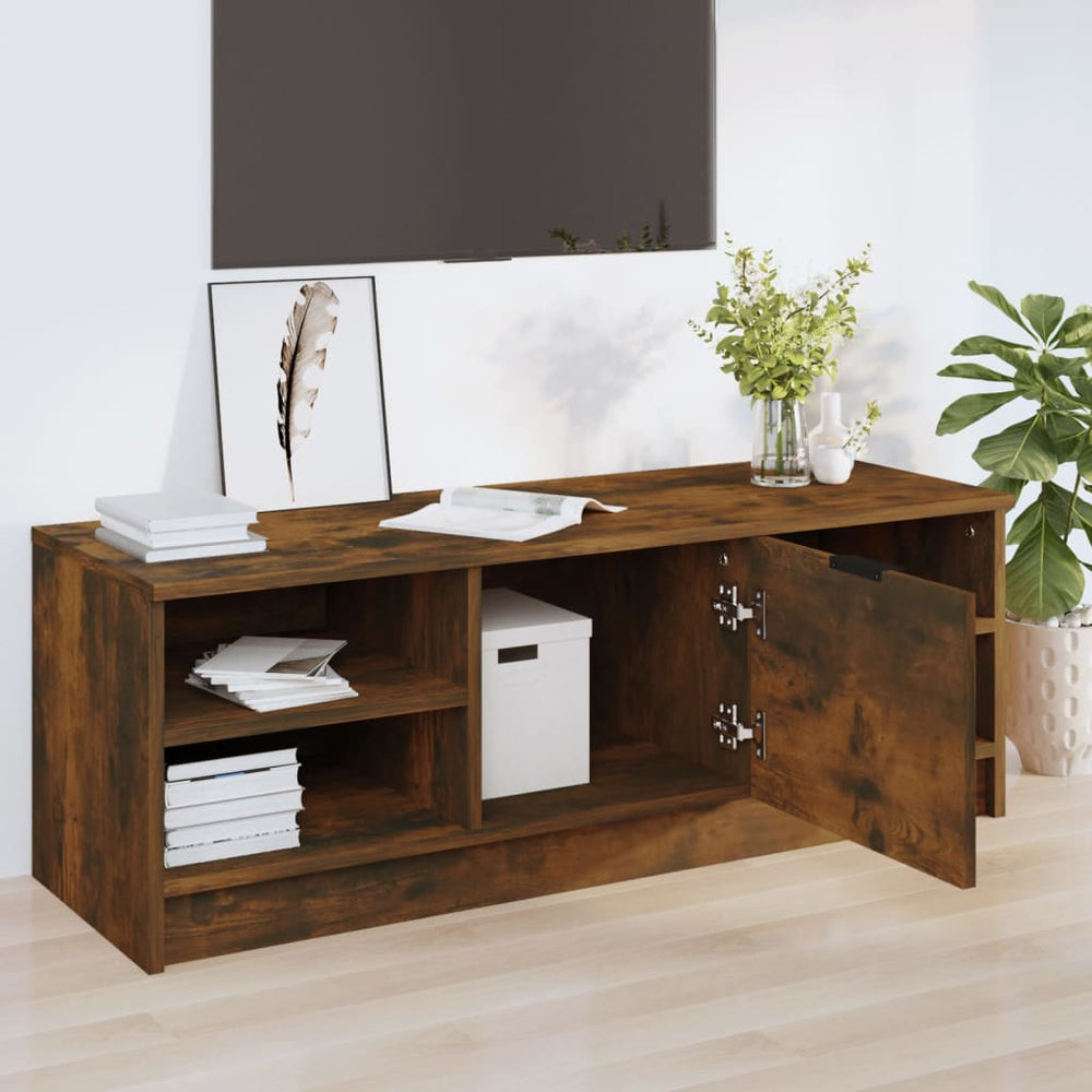 Tv-meubel 102x35,5x36,5 cm bewerkt hout gerookt eikenkleurig MeubelReus