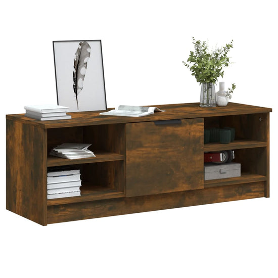 Tv-meubel 102x35,5x36,5 cm bewerkt hout gerookt eikenkleurig MeubelReus