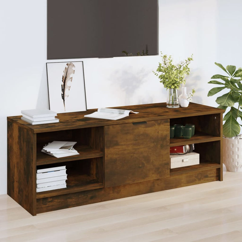 Tv-meubel 102x35,5x36,5 cm bewerkt hout gerookt eikenkleurig MeubelReus