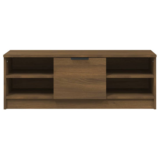 Tv-meubel 102x35,5x36,5 cm bewerkt hout bruineikenkleurig MeubelReus