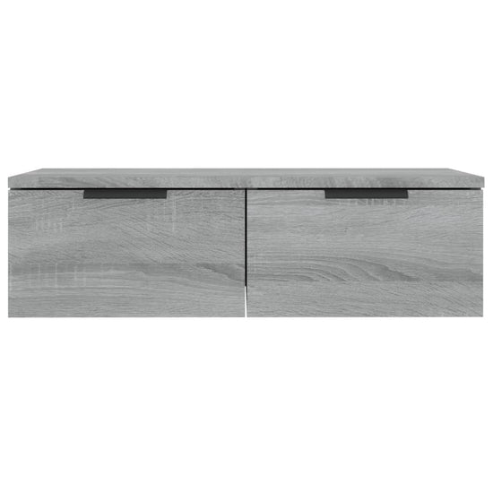 Wandkast 68x30x20 cm bewerkt hout grijs sonoma eikenkleurig MeubelReus