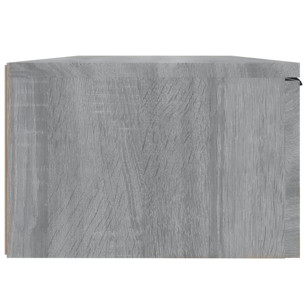 Wandkast 68x30x20 cm bewerkt hout grijs sonoma eikenkleurig MeubelReus