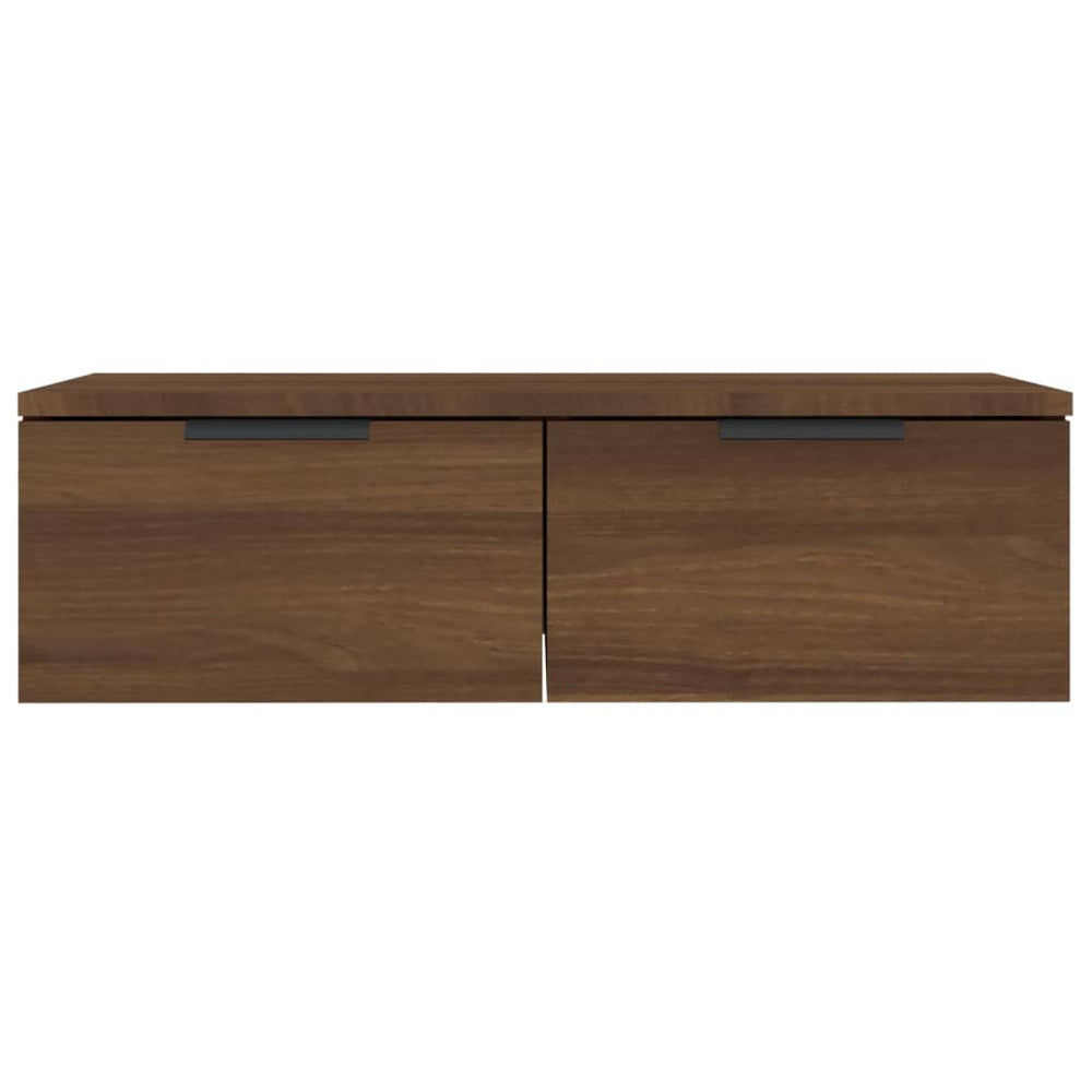 Wandkast 68x30x20 cm bewerkt hout bruineikenkleurig MeubelReus