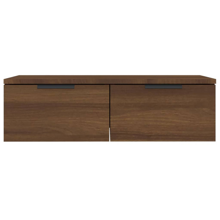 Wandkast 68x30x20 cm bewerkt hout bruineikenkleurig MeubelReus