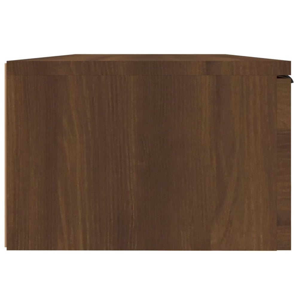 Wandkast 68x30x20 cm bewerkt hout bruineikenkleurig MeubelReus