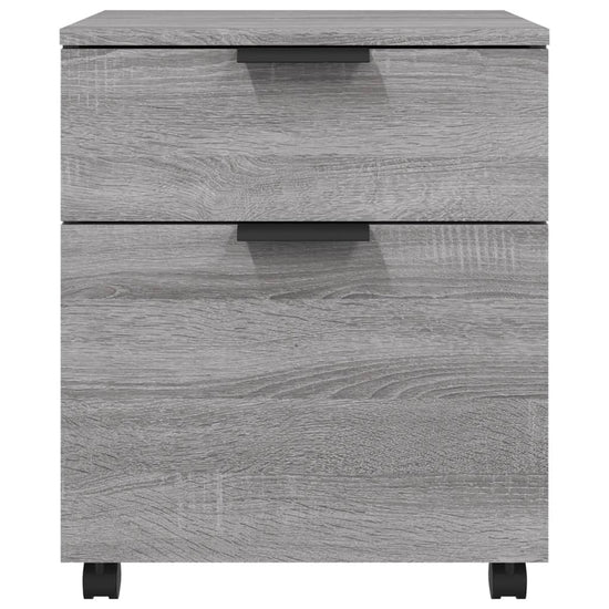 Dossierkast verrijdbaar 45x38x54 cm bewerkt hout grijs sonoma MeubelReus