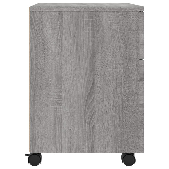 Dossierkast verrijdbaar 45x38x54 cm bewerkt hout grijs sonoma MeubelReus