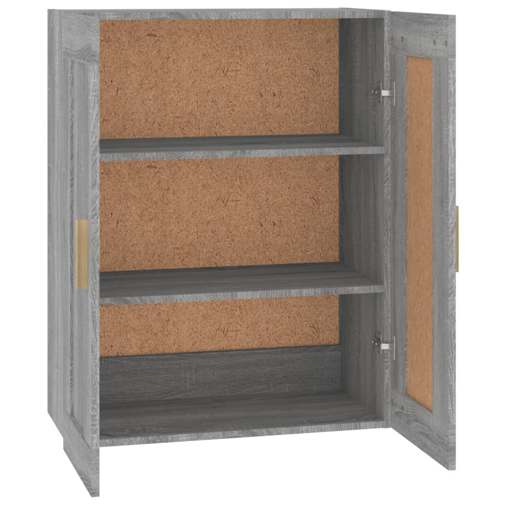 Wandkast 69,5x32,5x90 cm bewerkt hout grijs sonoma eikenkleurig MeubelReus