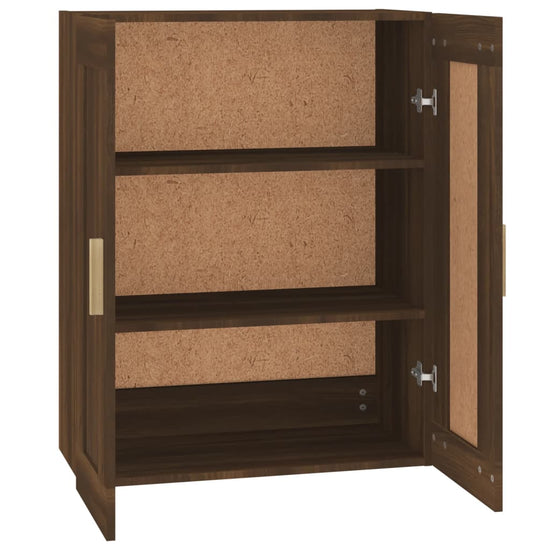 Wandkast 69,5x32,5x90 cm bewerkt hout bruin eikenkleur MeubelReus