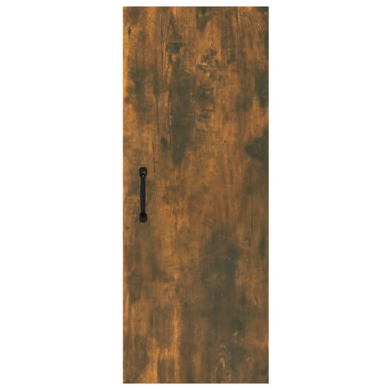 Wandkast 34,5x34x90 cm bewerkt hout gerookt eikenkleurig MeubelReus