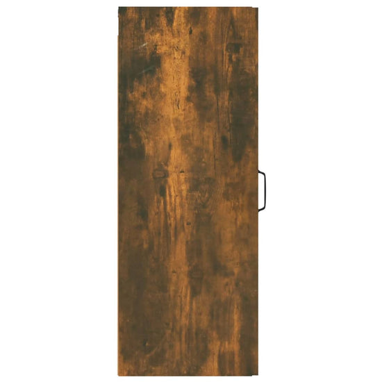 Wandkast 34,5x34x90 cm bewerkt hout gerookt eikenkleurig MeubelReus