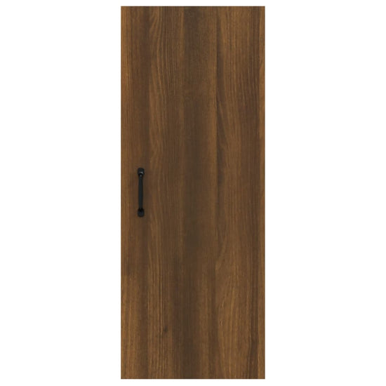 Wandkast 34,5x34x90 cm bewerkt hout bruineikenkleurig MeubelReus
