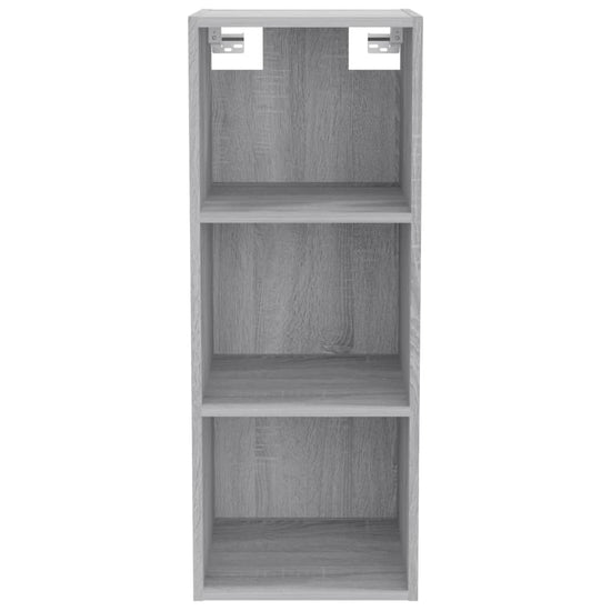 Wandkast 34,5x32,5x90 cm bewerkt hout grijs sonoma eikenkleurig MeubelReus