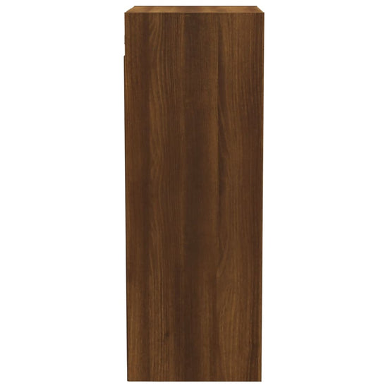 Wandkast 34,5x32,5x90 cm bewerkt hout bruin eikenkleur MeubelReus