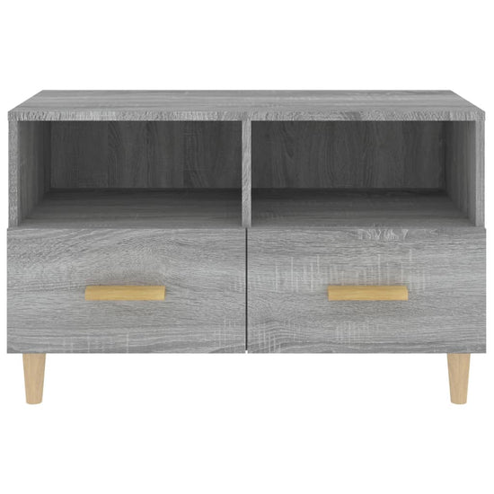 Tv-meubel 80x36x50 cm bewerkt hout grijs sonoma eikenkleurig MeubelReus