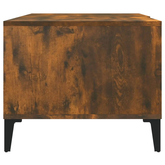 Salontafel 90x50x40 cm bewerkt hout gerookt eikenkleurig MeubelReus