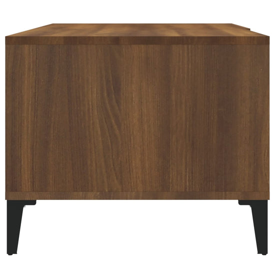 Salontafel 90x50x40 cm bewerkt hout bruin eikenkleur MeubelReus