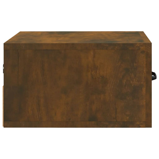 Nachtkastjes 2 st wandgemonteerd 35x35x20 cm gerookt eikenkleur MeubelReus