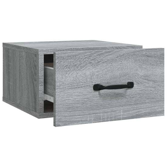 Nachtkastjes 2 st wandgemonteerd 35x35x20 cm grijs sonoma eiken MeubelReus