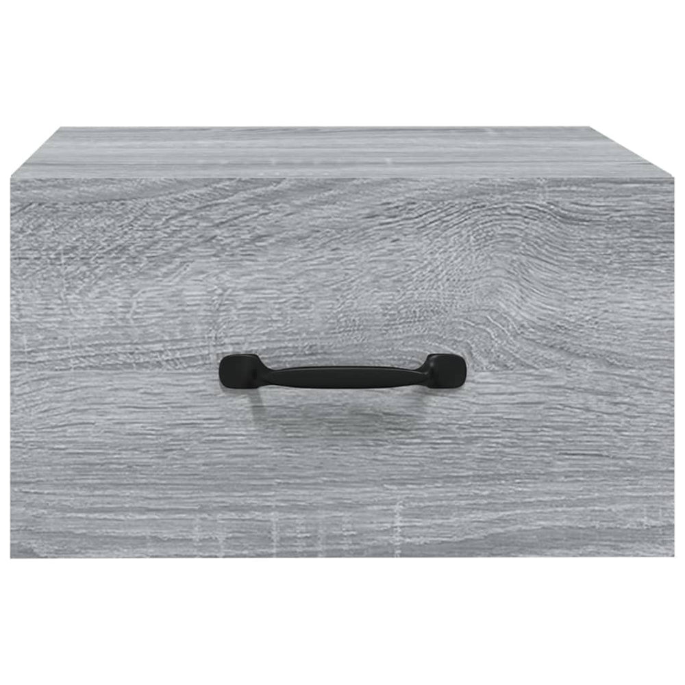 Nachtkastjes 2 st wandgemonteerd 35x35x20 cm grijs sonoma eiken MeubelReus