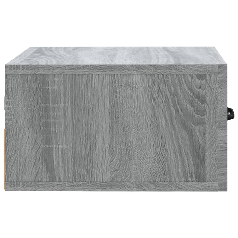 Nachtkastjes 2 st wandgemonteerd 35x35x20 cm grijs sonoma eiken MeubelReus