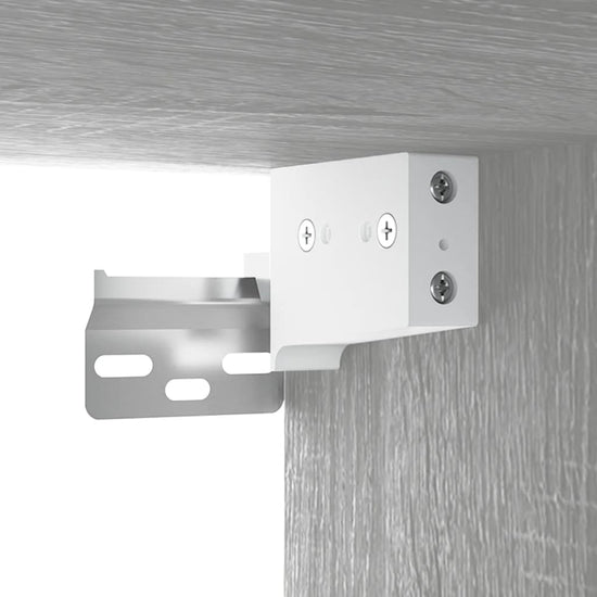 Nachtkastjes 2 st wandgemonteerd 35x35x20 cm grijs sonoma eiken MeubelReus