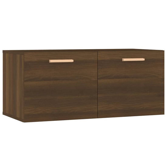 Wandkast 80x35x36,5 cm bewerkt hout bruineikenkleurig MeubelReus