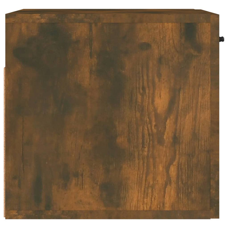 Wandkast 80x35x36,5 cm bewerkt hout gerookt eikenkleurig MeubelReus