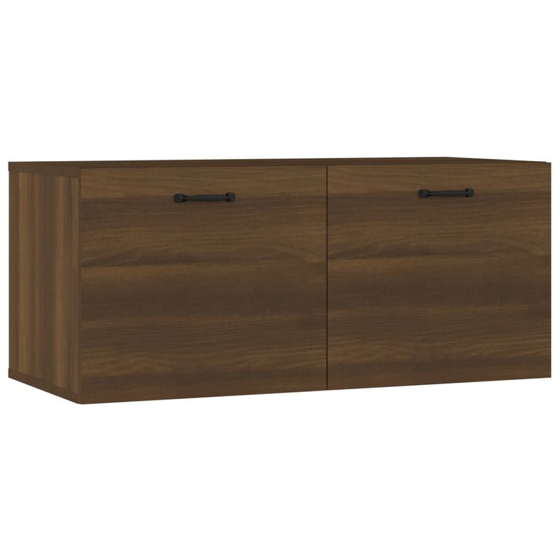 Wandkast 80x35x36,5 cm bewerkt hout bruineikenkleurig MeubelReus