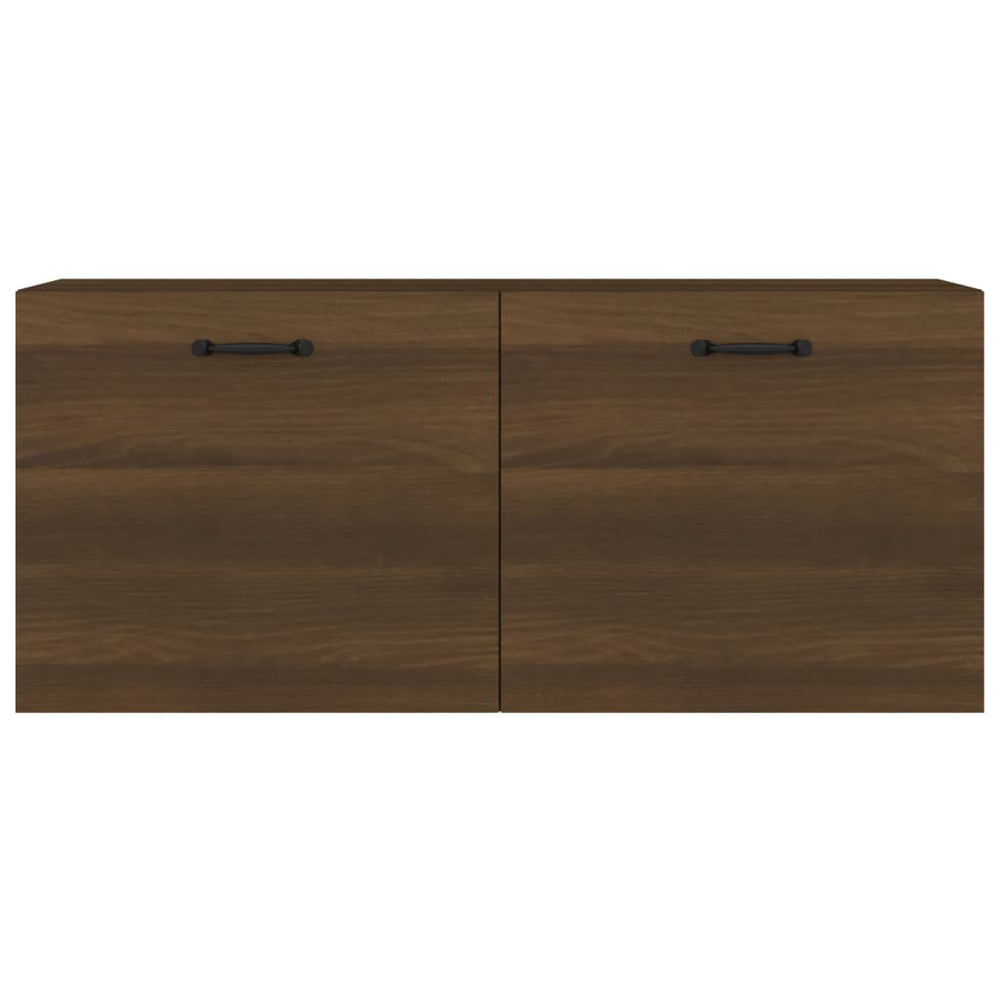 Wandkast 80x35x36,5 cm bewerkt hout bruineikenkleurig MeubelReus
