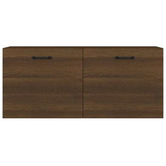 Wandkast 80x35x36,5 cm bewerkt hout bruineikenkleurig MeubelReus