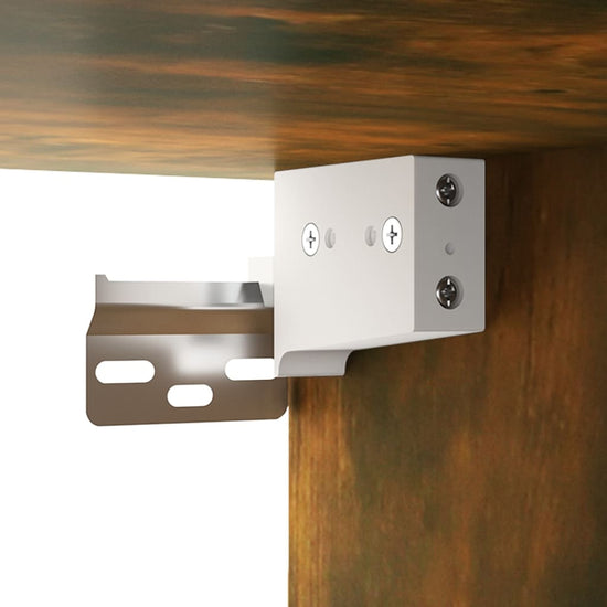 Spiegelkast met LED-verlichting 91x15x76,5 cm gerookt eiken MeubelReus