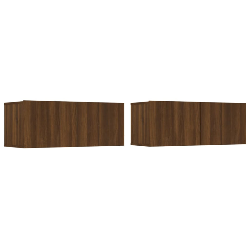 Tv-meubelen 2 st 80x30x30 cm bewerkt hout bruineikenkleurig MeubelReus