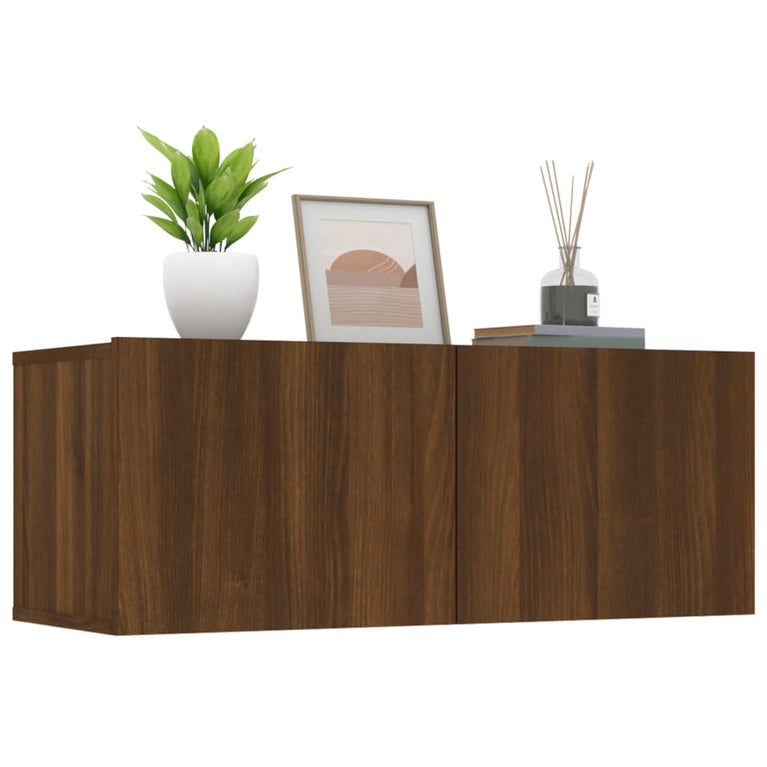 Tv-meubelen 2 st 80x30x30 cm bewerkt hout bruineikenkleurig MeubelReus