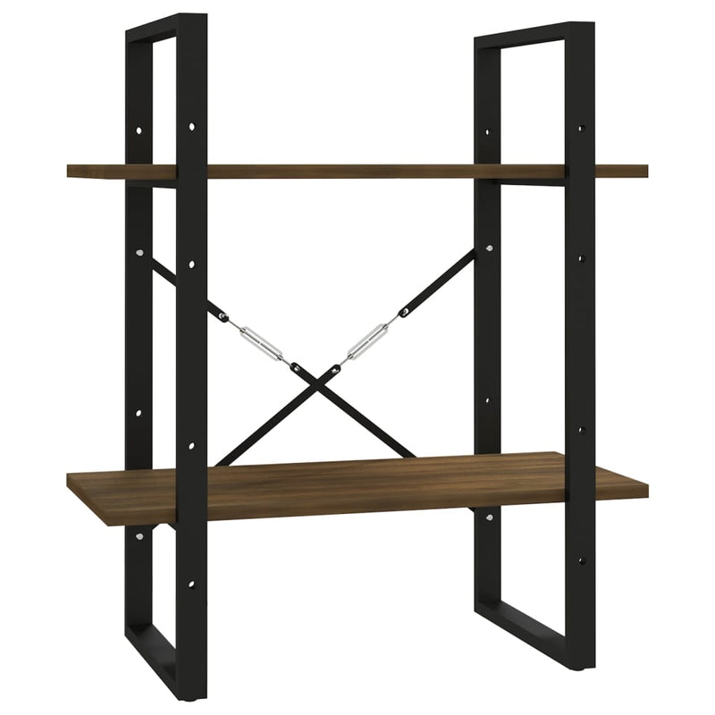 Boekenkast 60x30x70 cm bewerkt hout bruineikenkleurig MeubelReus