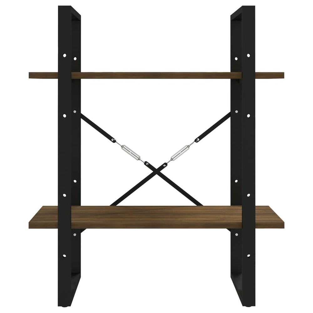 Boekenkast 60x30x70 cm bewerkt hout bruineikenkleurig MeubelReus