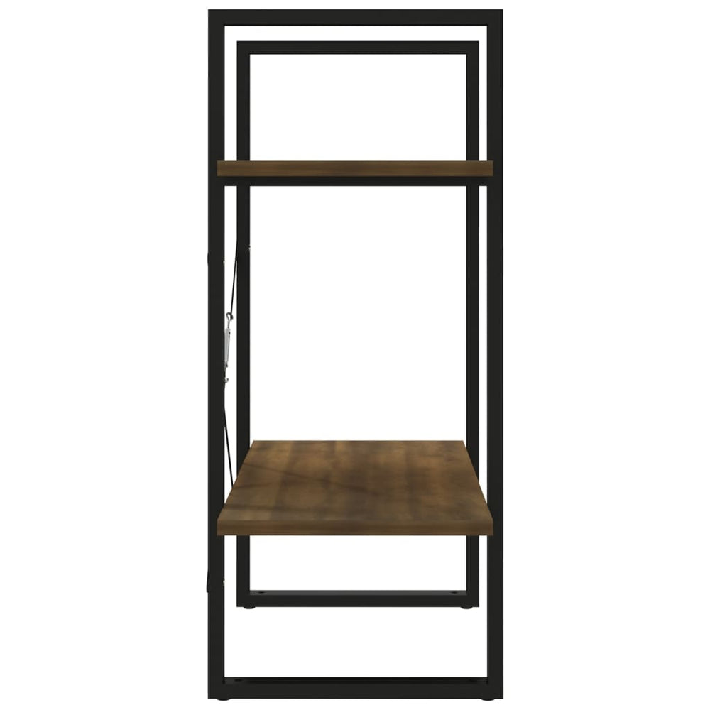 Boekenkast 60x30x70 cm bewerkt hout bruineikenkleurig MeubelReus