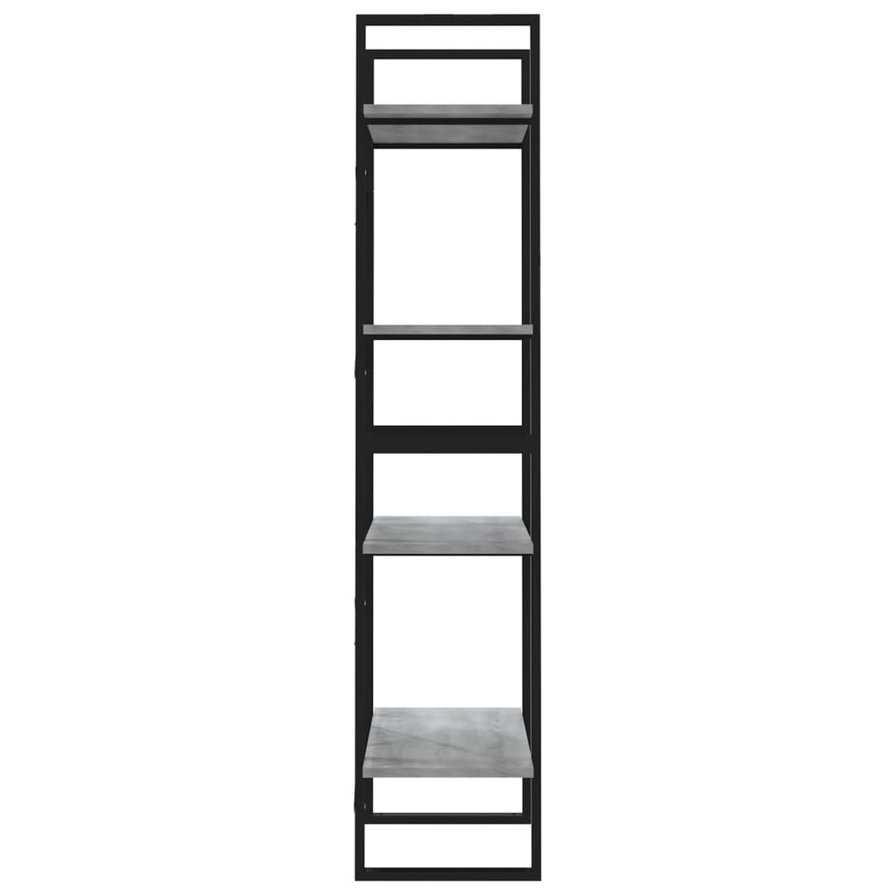 Boekenkast 60x30x140 cm bewerkt hout grijs sonoma eikenkleurig MeubelReus