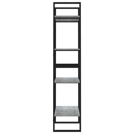 Boekenkast 60x30x140 cm bewerkt hout grijs sonoma eikenkleurig MeubelReus