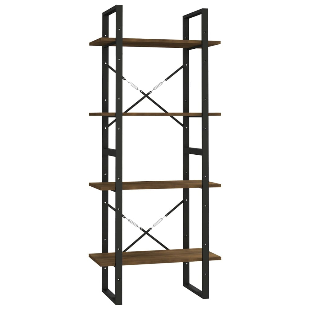 Boekenkast 60x30x140 cm bewerkt hout bruineikenkleurig MeubelReus